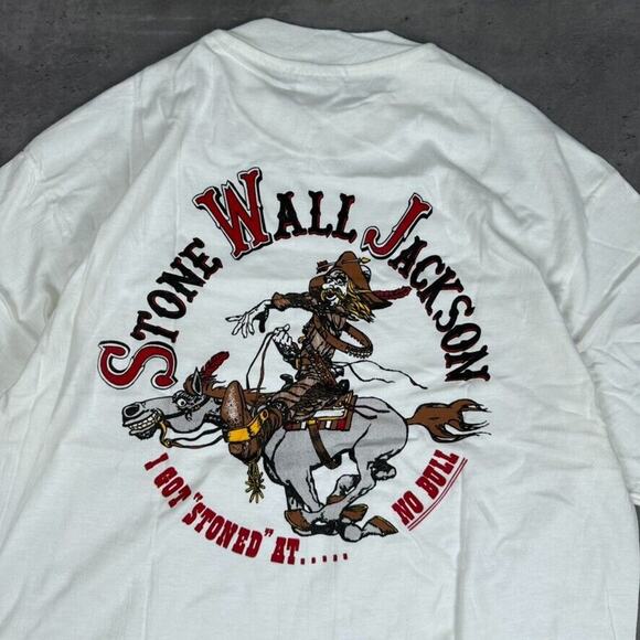 Vintage Single Stitch I Got Stoned At No Bull Country Western Bar Illinois Shirt - Picture 5 of 7